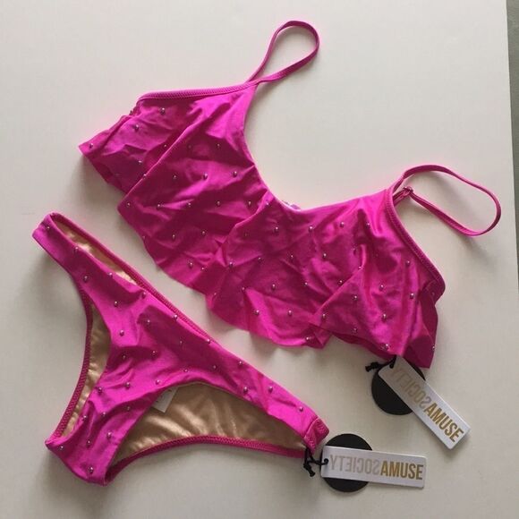 Pink Studded Bikini  - Picture 3 of 5